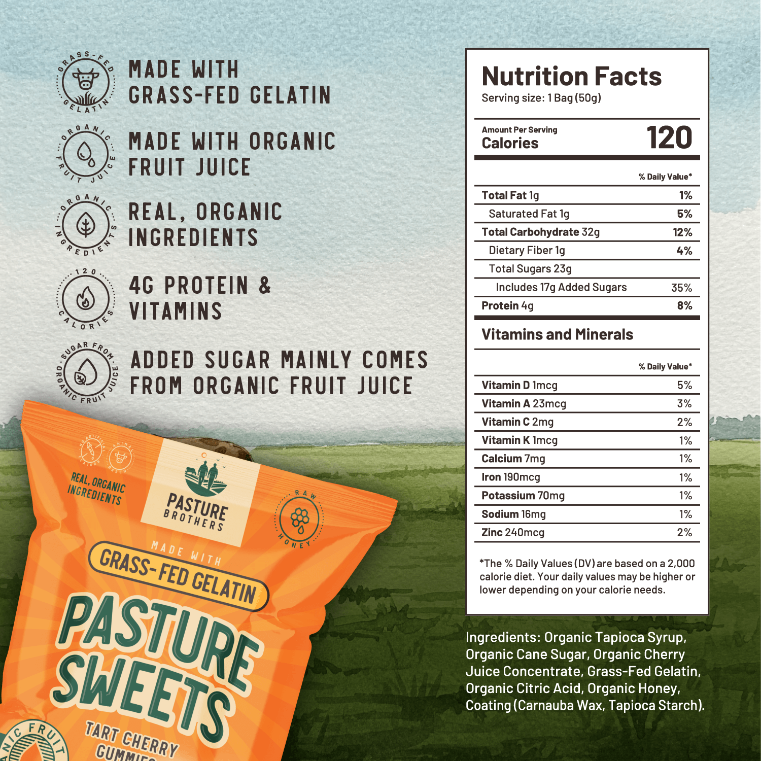 Pasture Sweets - Grass-Fed Gelatin Gummies