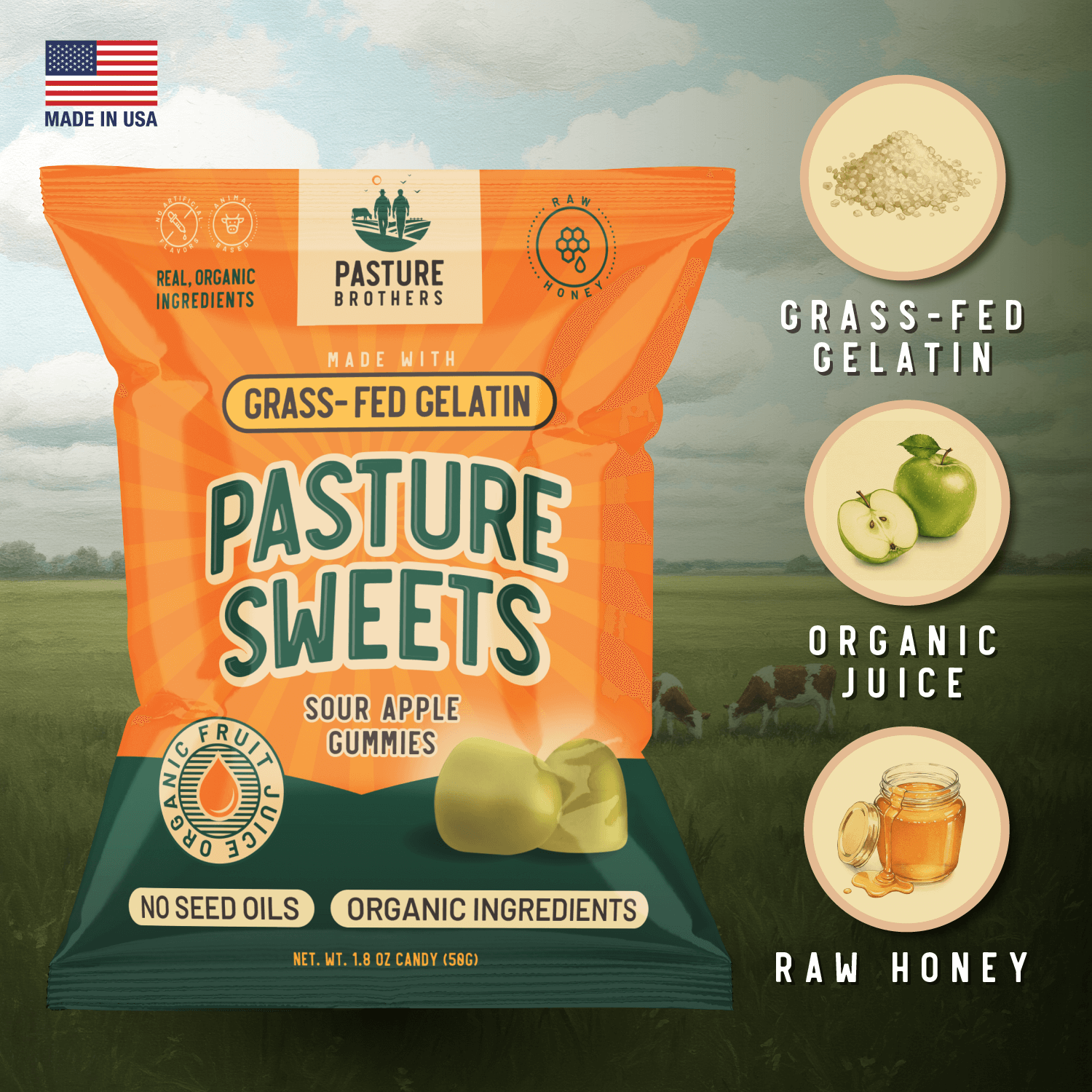 Pasture Sweets - Grass-Fed Gelatin Gummies