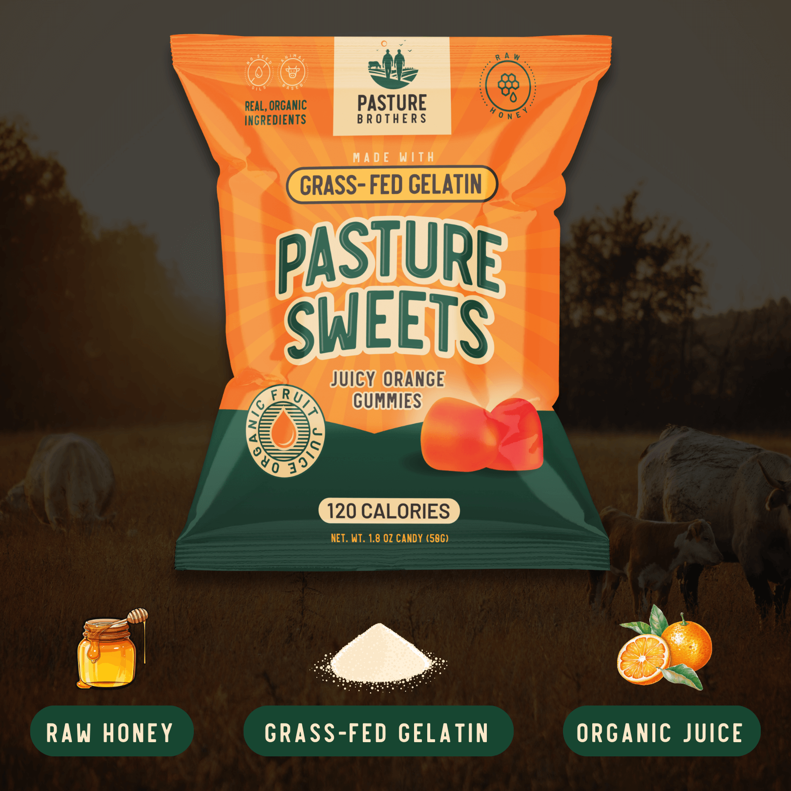 Pasture Sweets - Grass-Fed Gelatin Gummies