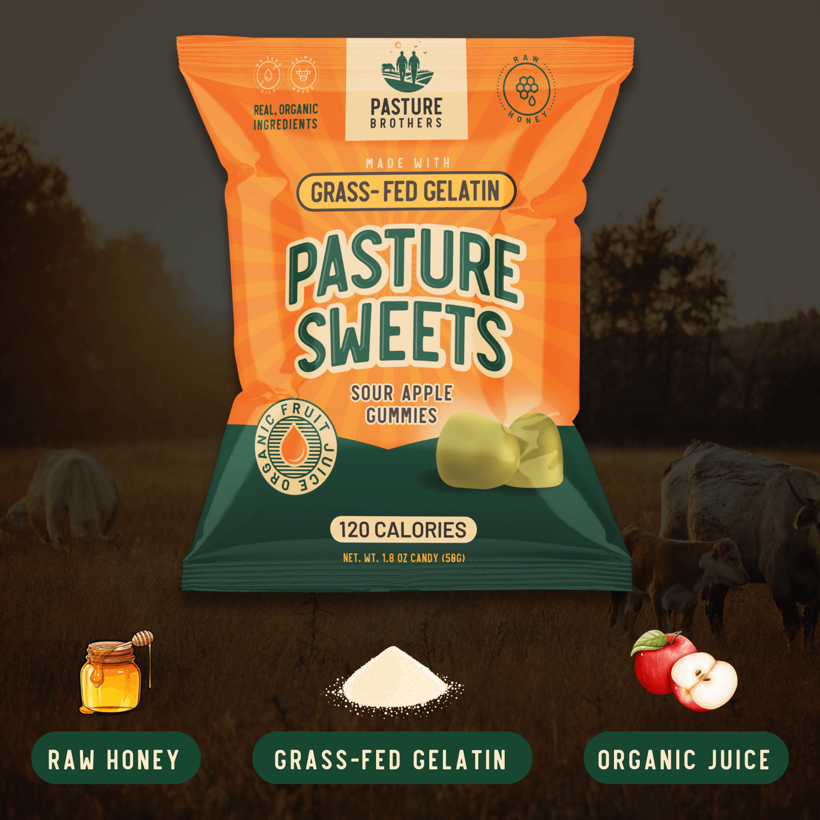 Pasture Sweets - Grass-Fed Gelatin Gummies