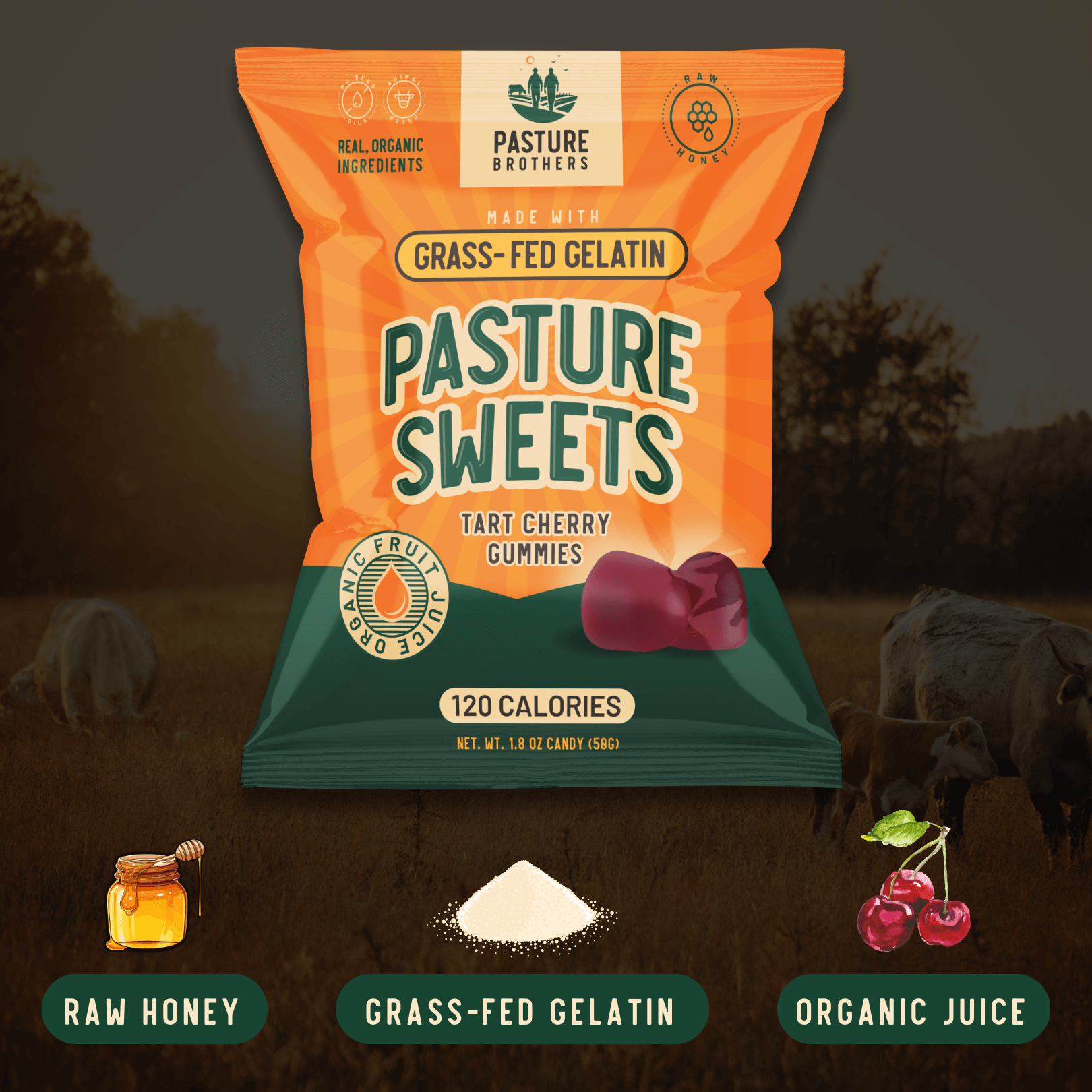 Pasture Sweets - Grass-Fed Gelatin Gummies