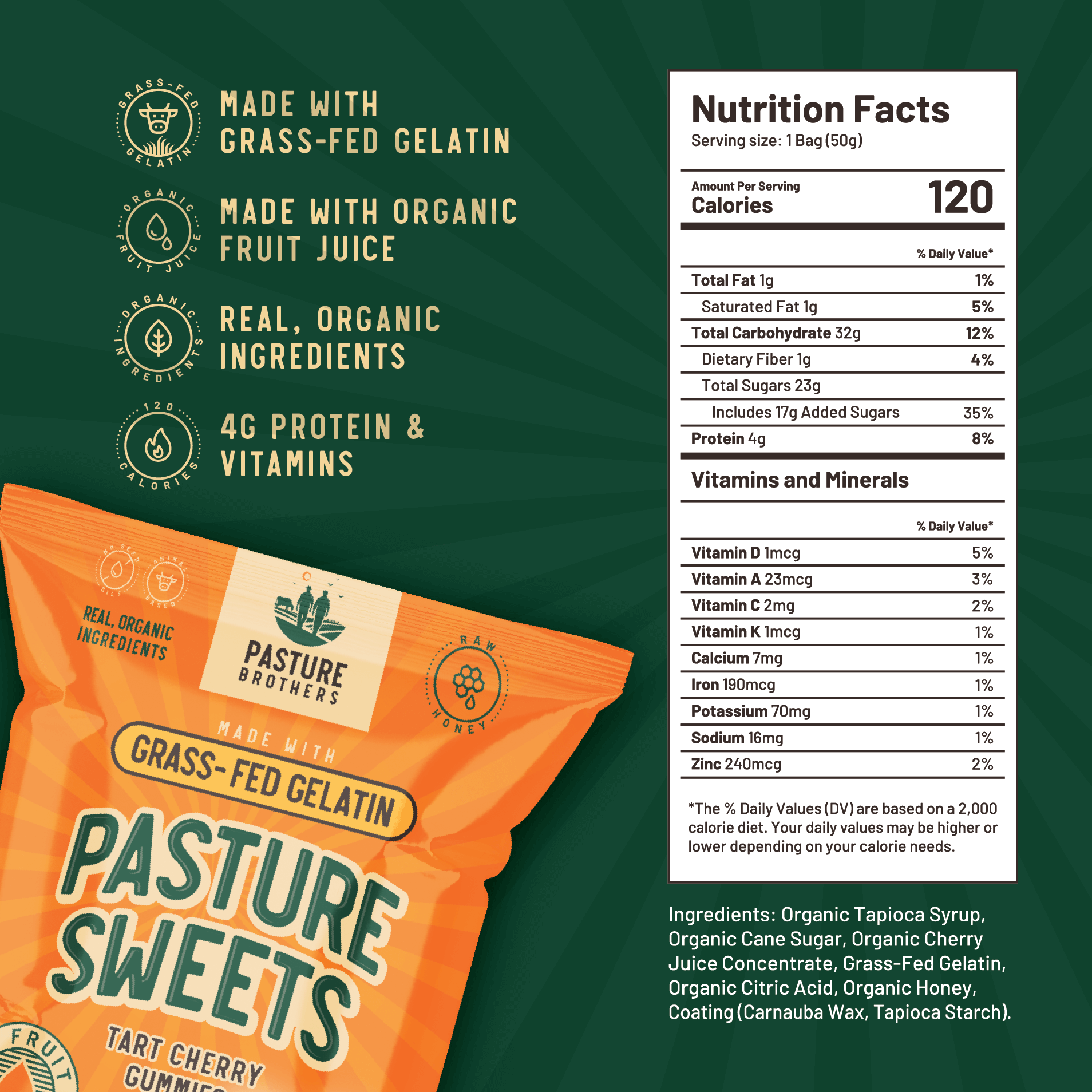 Pasture Sweets - Grass-Fed Gelatin Gummies